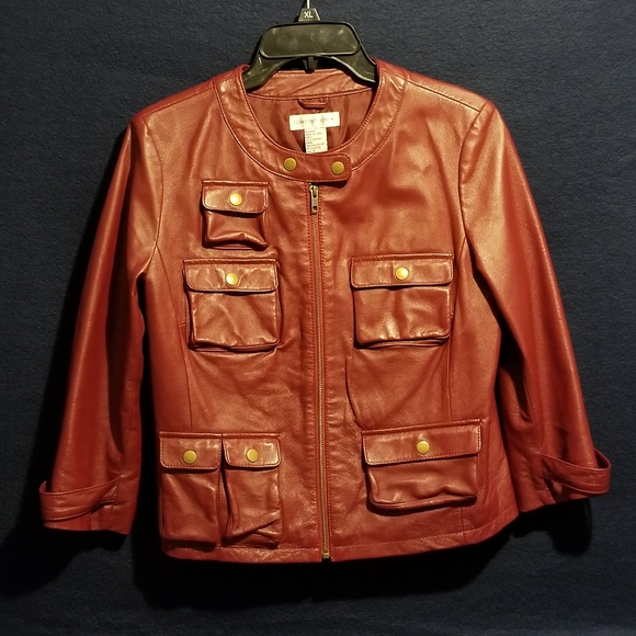 Newport News Jackets & Blazers - Newport News Short Leather Jacket